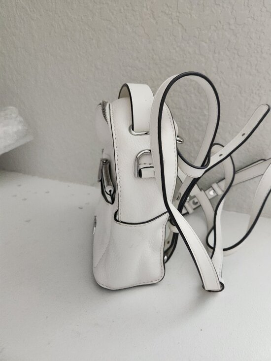 Like New Michael Kors Jessa White Leather Mini Backpack Purse main image 5